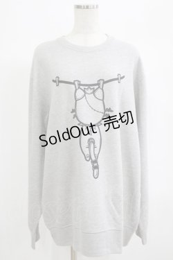 画像1: NieR Clothing / プリントSWEAT  2XL グレー H-25-06-24-043-PU-TO-KB-ZH