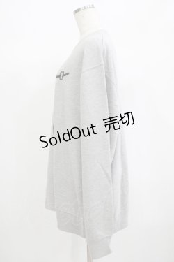 画像2: NieR Clothing / プリントSWEAT  2XL グレー H-25-06-24-043-PU-TO-KB-ZH