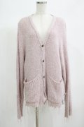 MILKBOY / SHAGGY CARDIGAN  スモークピンク H-25-06-24-044-MB-TO-KB-ZH