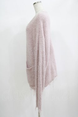 画像2: MILKBOY / SHAGGY CARDIGAN  スモークピンク H-25-06-24-044-MB-TO-KB-ZH