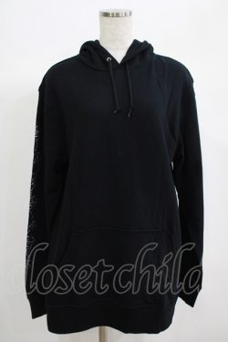 画像1: NieR Clothing / プリントプルパーカー  黒 H-25-06-24-045-PU-TO-KB-ZH
