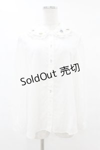 Jane Marple / アリスエンブロイダリーのブラウス M ホワイト H-25-06-24-1030-JM-BL-KB-ZH