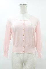 Emily Temple cute / 香水瓶刺繍カーディガン  ピンク H-25-06-24-1034-ET-TO-KB-ZH