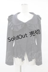 BPN / レースアップフリルジャケット M 黒 H-25-06-24-1039-GO-JA-KB-ZH