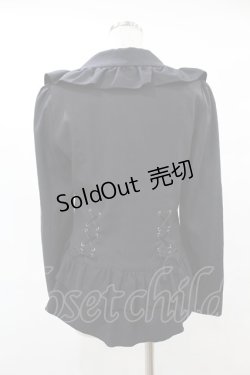 画像2: BPN / レースアップフリルジャケット M 黒 H-25-06-24-1039-GO-JA-KB-ZH