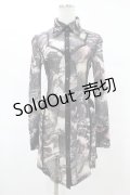 Ozz Croce / プリントシアーブラウス   H-25-06-24-1040-OO-BL-KB-ZH