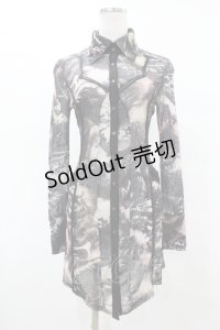 Ozz Croce / プリントシアーブラウス   H-25-06-24-1040-OO-BL-KB-ZH