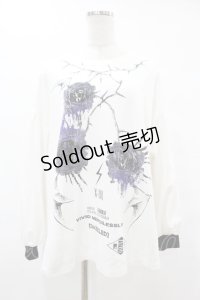 SEX POT ReVeNGe / プリントSWEAT  M 白 H-25-06-24-1041-SP-TO-KB-ZH