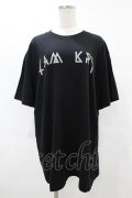 KRY CLOTHING / DAVIDEプリントTシャツ  黒 H-25-06-24-1045-EL-TO-KB-ZH