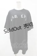 KRY CLOTHING / DAVIDEプリントTシャツ  黒 H-25-06-24-1045-EL-TO-KB-ZH