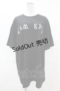 KRY CLOTHING / DAVIDEプリントTシャツ  黒 H-25-06-24-1045-EL-TO-KB-ZH