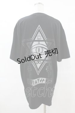 画像2: KRY CLOTHING / DAVIDEプリントTシャツ  黒 H-25-06-24-1045-EL-TO-KB-ZH