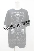 KRY CLOTHING / プリントTシャツ  黒 H-25-06-24-1046-EL-TO-KB-ZH