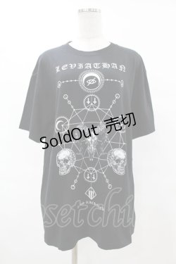 画像1: KRY CLOTHING / プリントTシャツ  黒 H-25-06-24-1046-EL-TO-KB-ZH