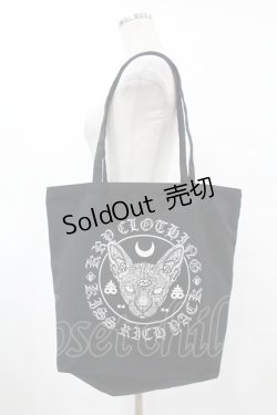 画像1: KRY CLOTHING / トートバッグ  黒 H-25-06-24-1048-EL-BG-KB-ZH