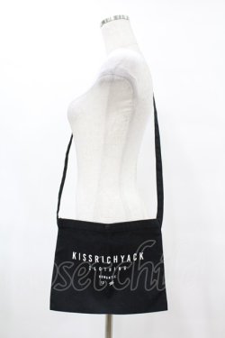 画像1: KRY CLOTHING / プリントサコッシュ  黒 H-25-06-24-1049-EL-BG-KB-ZH