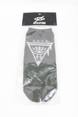 画像1: KRY CLOTHING / スニーカーソックス  黒 H-25-06-24-1053-EL-ZA-KB-ZH