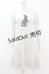 Jane Marple / ラビットフロッキーワンピース M グレー H-25-06-24-1006-JM-OP-NS-ZH
