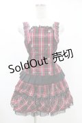 PUTUMAYO / チェーンナポレオンビスチェ＆フリルスカートツーピース  赤チェック H-25-06-24-1002-PT-OP-KB-ZH
