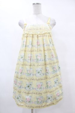 画像1: Emily Temple cute / ティーカップノースリーブワンピース  クリーム H-25-06-24-1015-ET-OP-KB-ZH
