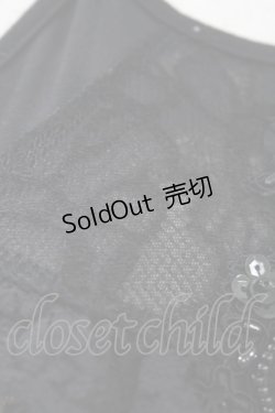 画像4: Ozz oneste / プリント切替カップ付ワンピース  黒 H-25-06-24-1019-OO-OP-KB-ZH