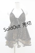 SEXY DYNAMITE LONDON / レオパードベビードール  黒 H-25-06-24-1024-PU-TO-KB-ZH