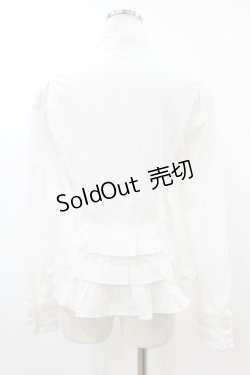 画像2: PEACE NOW / フリルブラウス  白 H-25-06-24-1028-PU-BL-KB-ZH