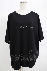 NieR Clothing / 刺繍COTTON CUTSEW  黒 H-25-06-24-052-PU-TO-KB-ZH
