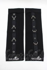 NieR Clothing / ロゴプリントアームカバー  黒 H-25-06-24-060-PU-ZA-KB-ZH