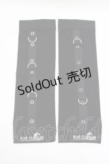NieR Clothing / ロゴプリントアームカバー  黒 H-25-06-24-060-PU-ZA-KB-ZH