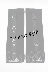 NieR Clothing / ロゴプリントアームカバー  黒 H-25-06-24-060-PU-ZA-KB-ZH