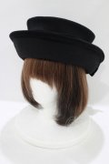 Jane Marple / 別珍リボンハット  ブラック H-25-06-24-076-JM-AC-KB-ZH