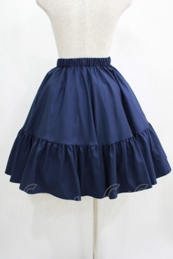 画像5: ATELIER BOZ / クロアートスカート付きワンピース  紺×紺 H-25-06-24-001-EL-OP-KB-ZH