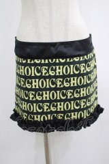 CHOICE / ロゴプリントフリルスカート  黒 H-25-06-24-019-PU-SK-KB-ZH