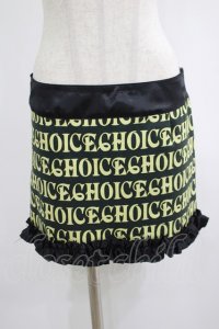 CHOICE / ロゴプリントフリルスカート  黒 H-25-06-24-019-PU-SK-KB-ZH