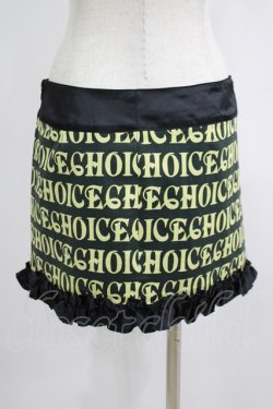 画像3: CHOICE / ロゴプリントフリルスカート  黒 H-25-06-24-019-PU-SK-KB-ZH