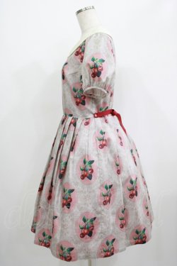 画像2: Leur Getter / Cherry Lace袖付ワンピース M ピンク H-25-06-25-003-LU-OP-KB-ZH