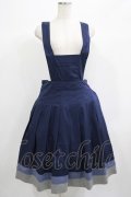 Jane Marple / Vintage marine tablier skirt M ネイビー H-25-06-25-026-JM-SK-KB-ZH