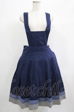 画像1: Jane Marple / Vintage marine tablier skirt M ネイビー H-25-06-25-026-JM-SK-KB-ZH