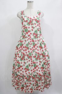 Jane Marple / Strawberry gardenのストラップドレス Free 白 H-25-06-25-027-JM-OP-KB-ZH