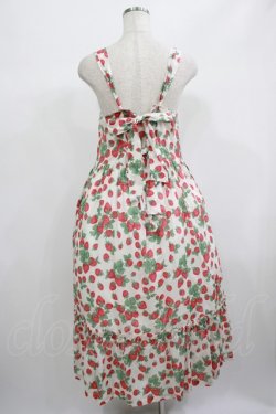 画像3: Jane Marple / Strawberry gardenのストラップドレス Free 白 H-25-06-25-027-JM-OP-KB-ZH