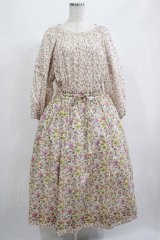 Jane Marple Dans Le Salon / Raining Rosebuds Gouacheレイヤードワンピース  アイボリー H-25-06-25-031-JM-OP-KB-ZH