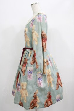 画像2: Leur Getter / Teddy Friends袖付きワンピース トールサイズ(L) ミント H-25-06-25-004-LU-OP-KB-ZH