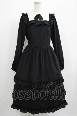 画像1: Melody BasKet / Shiny dot dress L ブラック H-25-06-25-036-LO-OP-KB-ZH