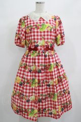 Melody BasKet / Fruits BasKetワンピース  レッド H-25-06-25-037-LO-OP-KB-ZH