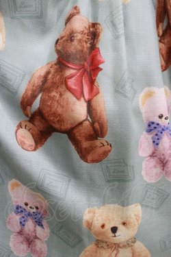 画像4: Leur Getter / Teddy Friends袖付きワンピース トールサイズ(L) ミント H-25-06-25-004-LU-OP-KB-ZH