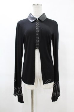 画像1: KILL STAR / VAMP FATALE SHIRT S ブラック H-25-06-25-1053-SL-TO-KB-ZH