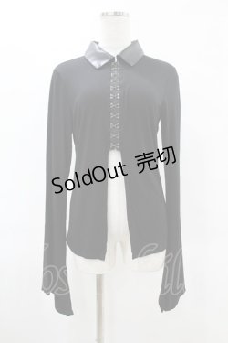 画像1: KILL STAR / VAMP FATALE SHIRT S ブラック H-25-06-25-1053-SL-TO-KB-ZH
