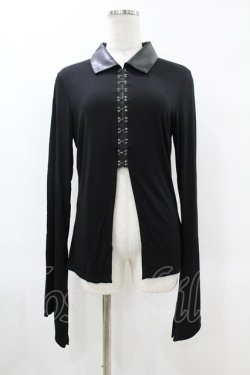 画像1: KILL STAR / VAMP FATALE SHIRT M ブラック H-25-06-25-1055-SL-TO-KB-ZH