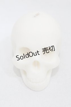 画像1: THE BLACKENED TEETH / Skull Candle  ホワイト H-25-06-25-1015-0-ZA-KB-ZH